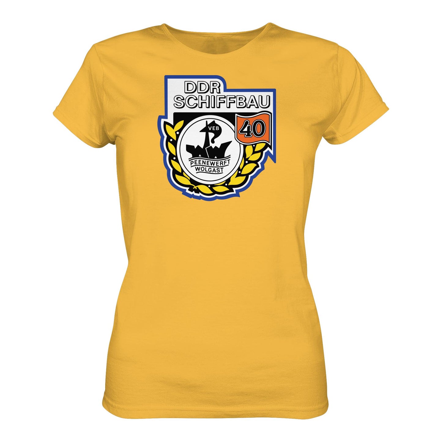 DDR Ostalgie Shirt Mädels • VEB PEENEWERFT WOLGAST, DDR SCHIFFBAU