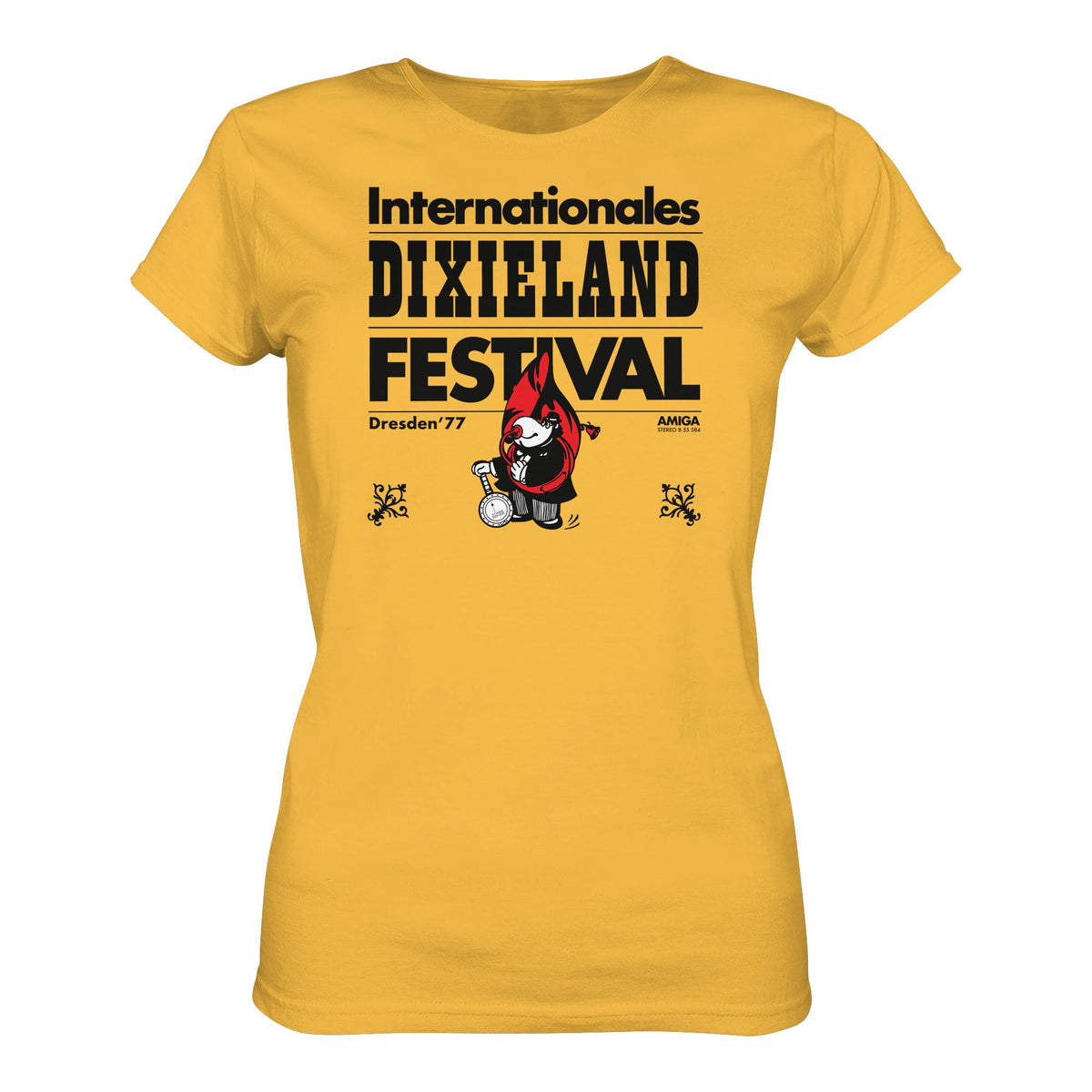 DDR Ostalgie Shirt Mädels • INTERNATIONALES DIXIELAND FESTIVAL DRESDEN 1977
