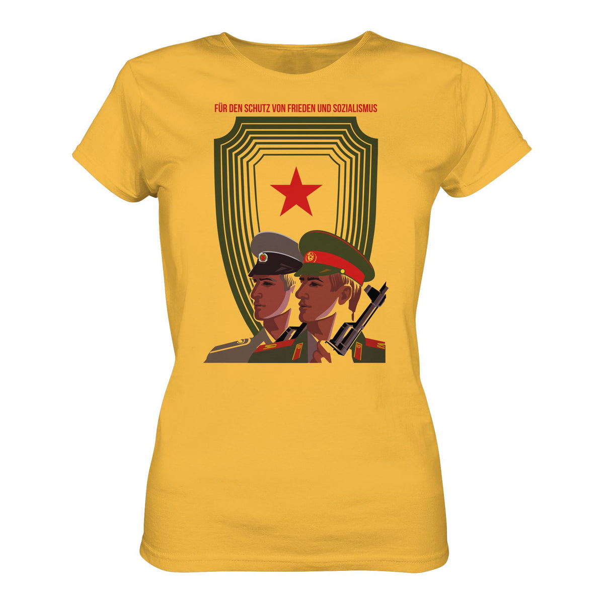 DDR Ostalgie Shirt Mädels • NVA UND CA - FÜR DEN SCHUTZ VON FRIEDEN