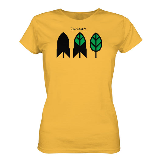DDR Ostalgie Shirt Mädels • ÜBER LEBEN (ORIGINAL FRIEDENS-PLAKAT)