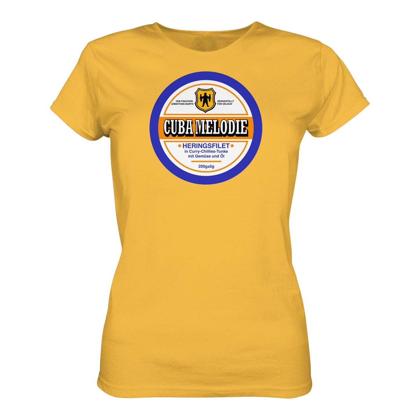 DDR Ostalgie Shirt Mädels • CUBA MELODIE HERINGSFILET - VEB FISCHVERARBEITUNG BARTH