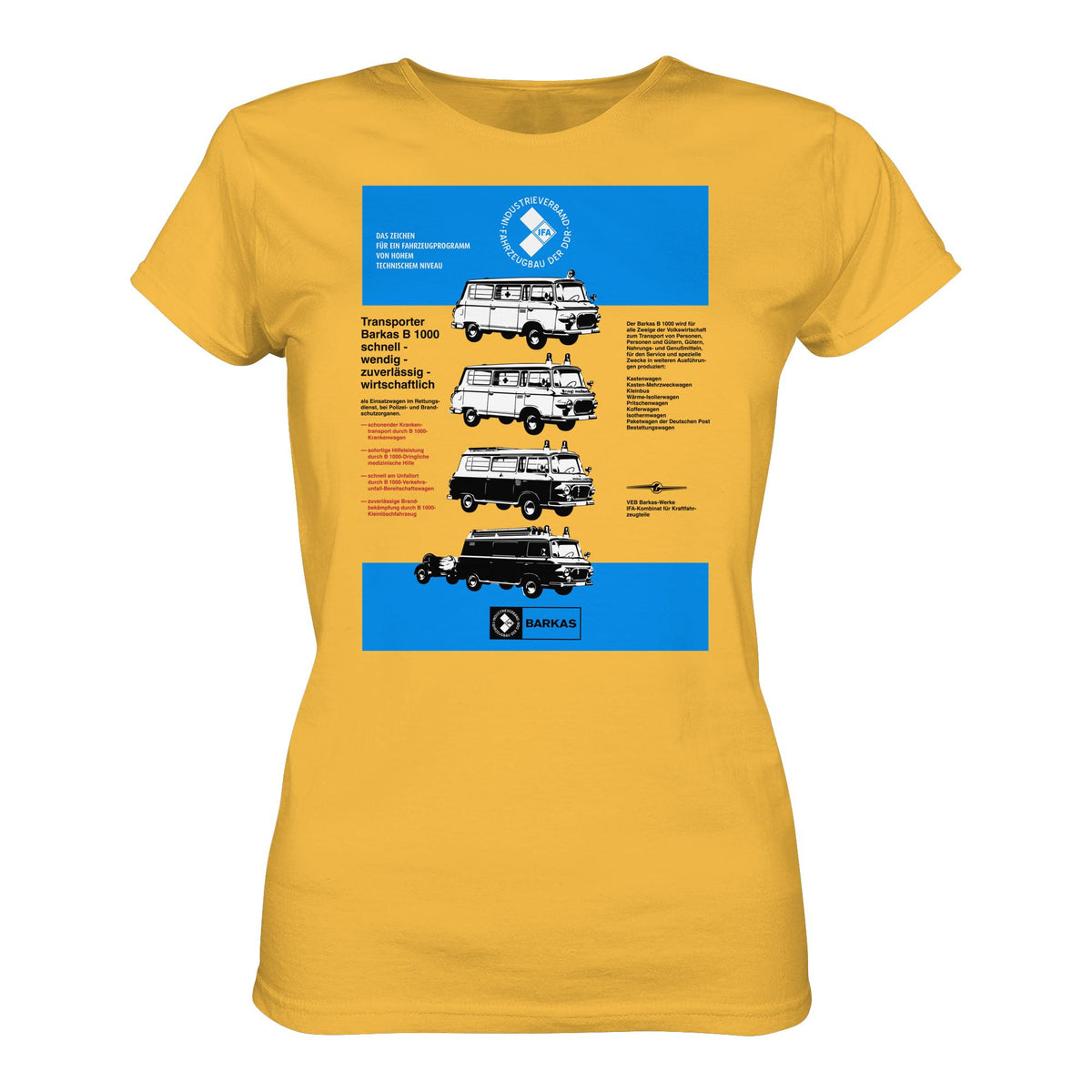 DDR Ostalgie Shirt Mädels • IFA BARKAS B 1000 (ORIGINAL-PLAKAT)