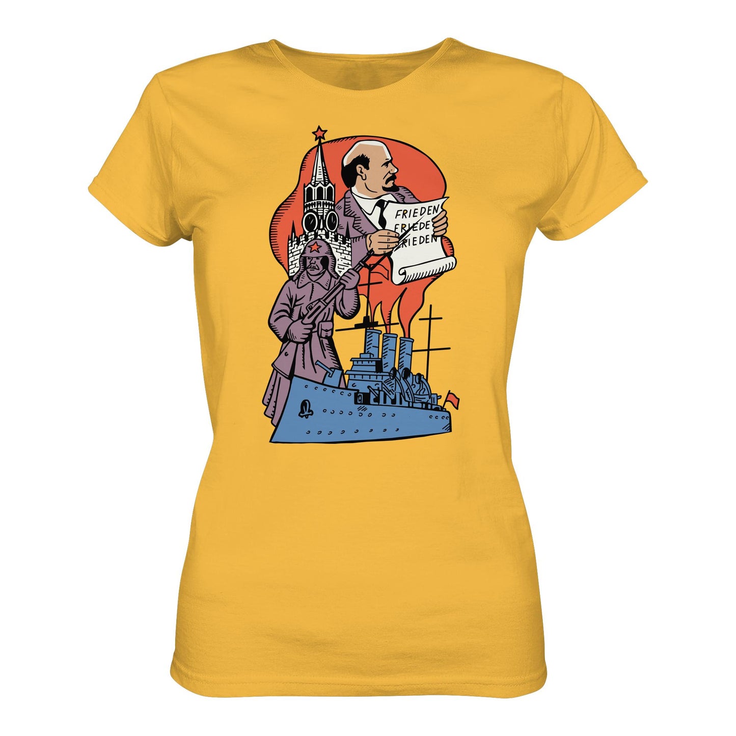 DDR Ostalgie Shirt Mädels • JAHRESTAG OKTOBERREVOLUTION 1917 (ORIGINAL POSTSTEMPEL)