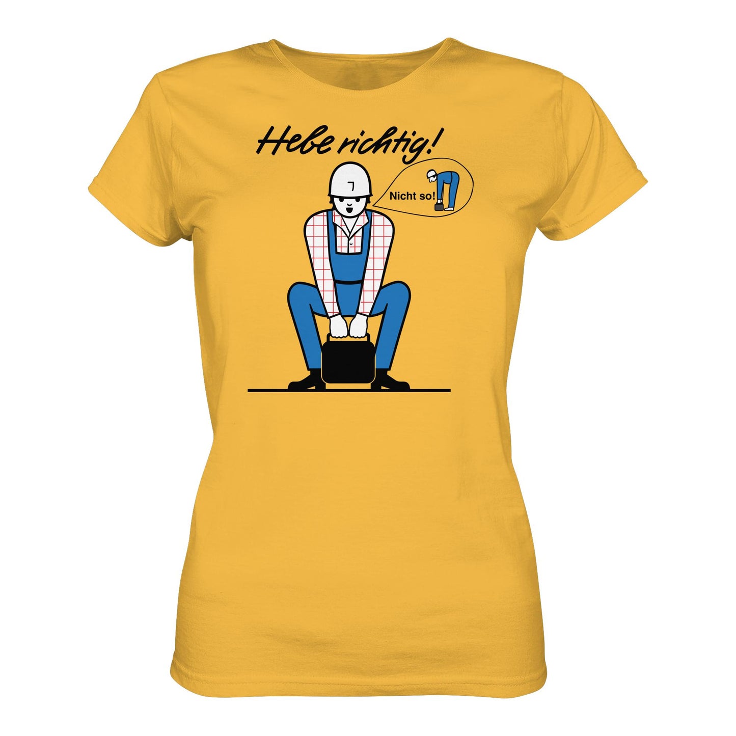 DDR Ostalgie Shirt Mädels • HEBE RICHTIG! (ORIGINAL SCHILD)