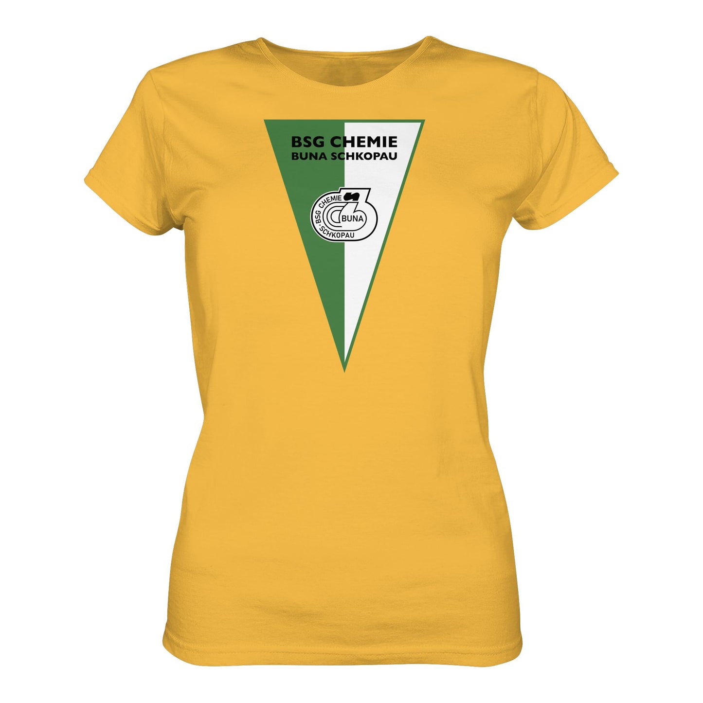 DDR Ostalgie Shirt Mädels • BSG CHEMIE BUNA SCHKOPAU (ORIGINALWIMPEL)