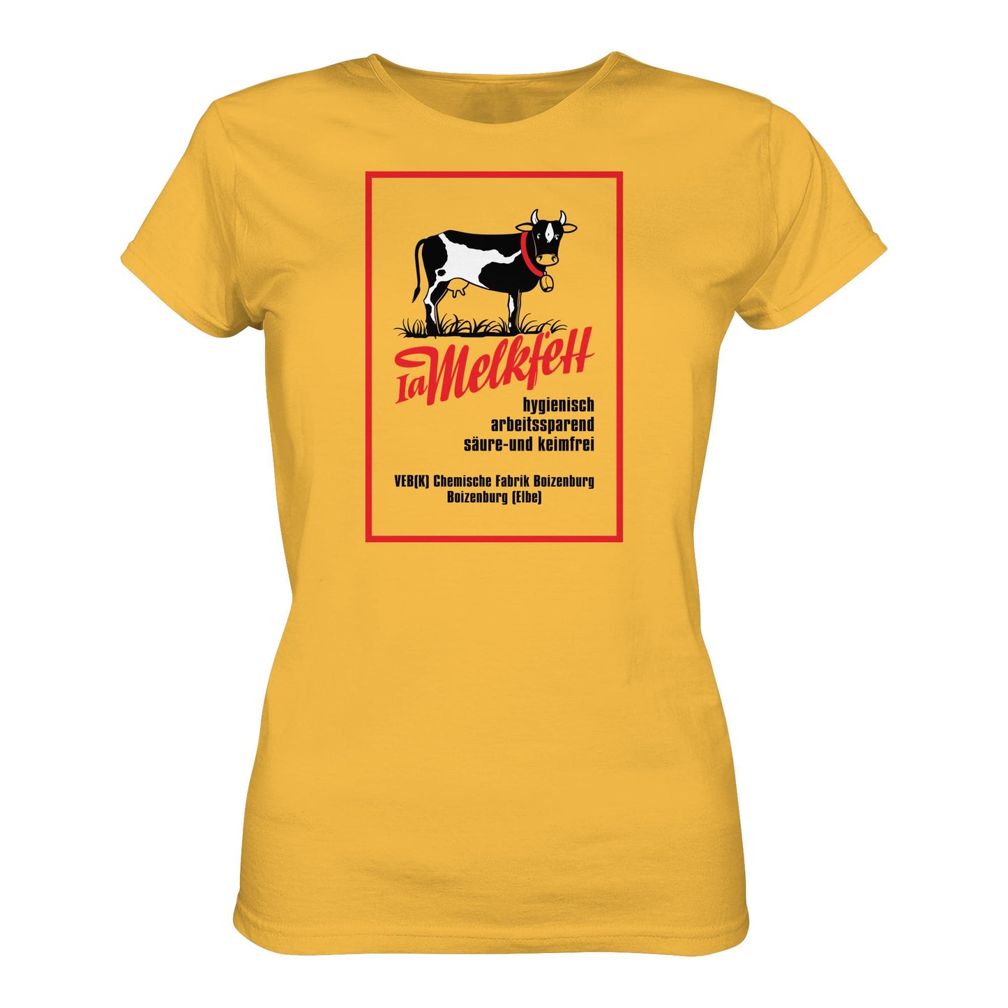 DDR Ostalgie Shirt Mädels • 1A MELKFETT - VEB BOIZENBURG
