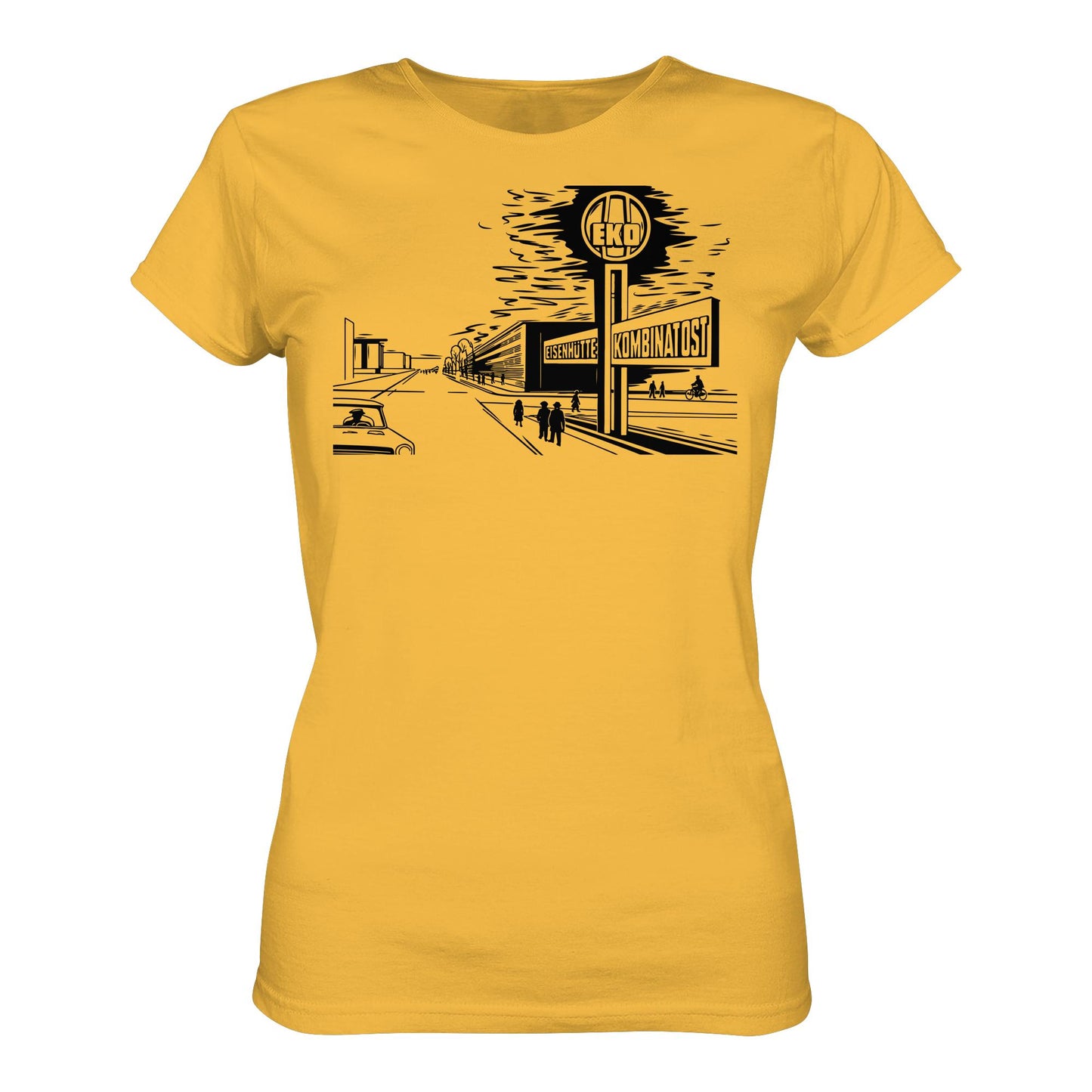 DDR Ostalgie Shirt Mädels • EISENHÜTTENKOMBINAT OST (EKO) - ORIGINAL POSTSTEMPEL