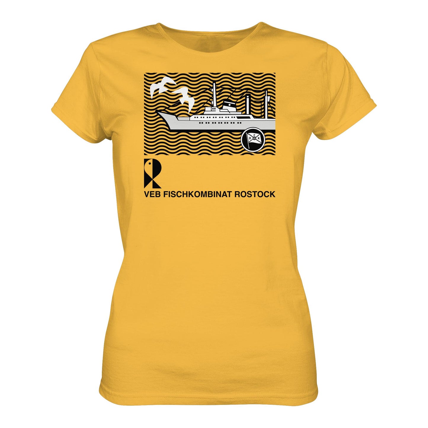 DDR Ostalgie Shirt Mädels • VEB FISCHKOMBINAT ROSTOCK