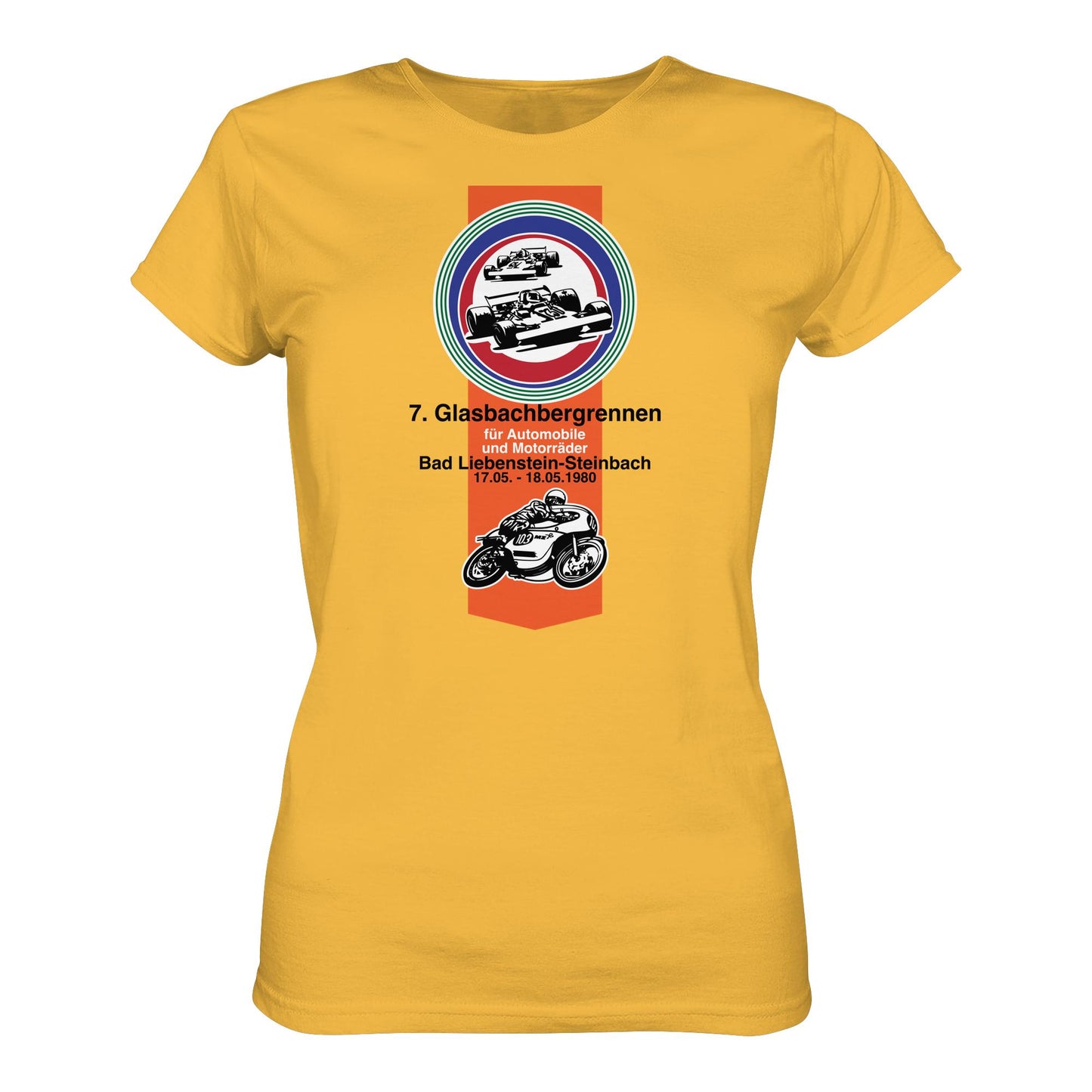 DDR Ostalgie Shirt Mädels • GLASBACHBERGRENNEN BAD LIEBENSTEIN (ORIGINAL WIMPEL)