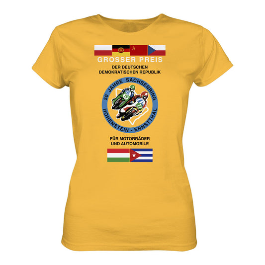 DDR Ostalgie Shirt Mädels • 50 JAHRE SACHSENRING - GROSSER PREIS DER DDR 1977