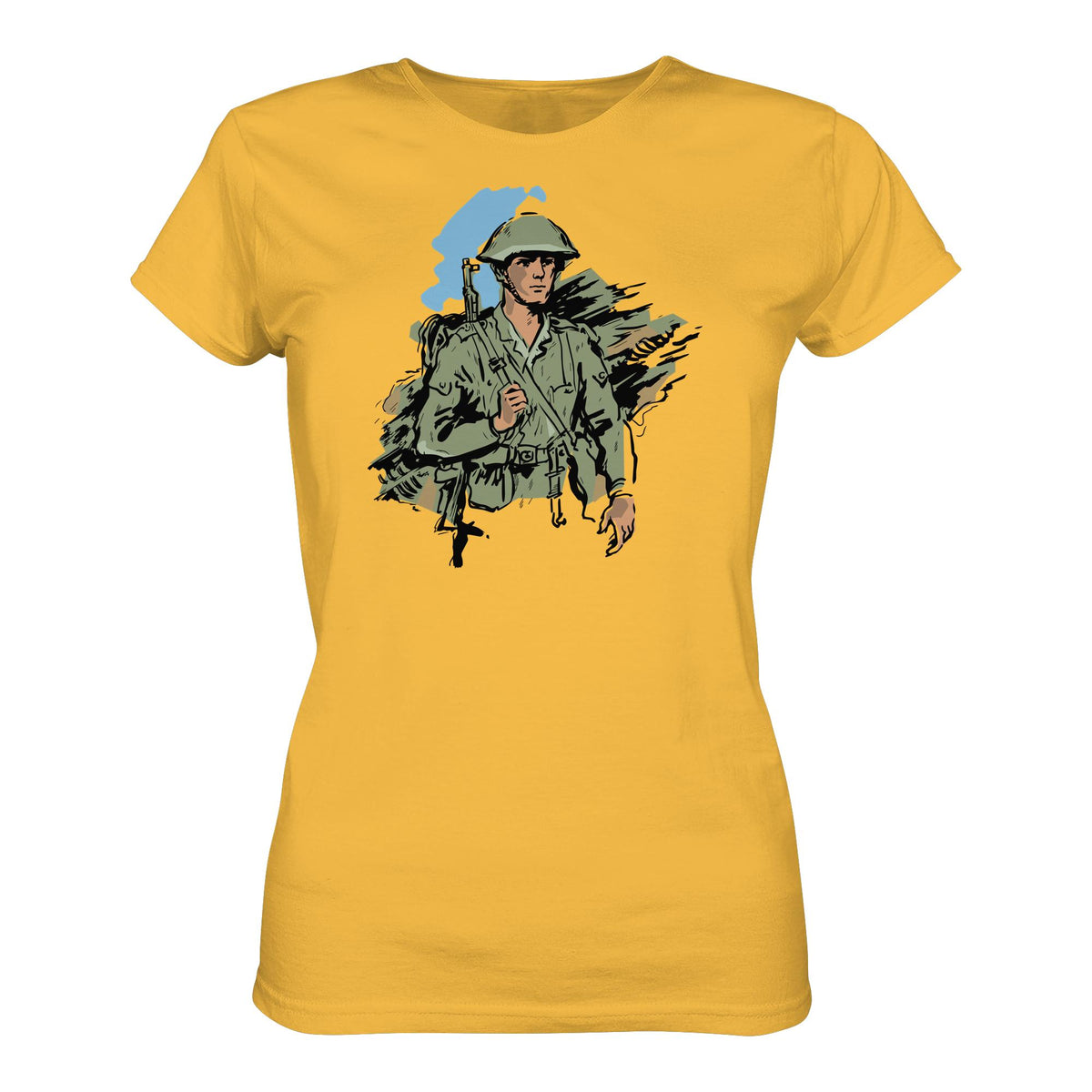 DDR Ostalgie Shirt Mädels • NVA-SOLDAT (ORIGINAL-ILLUSTRATION)