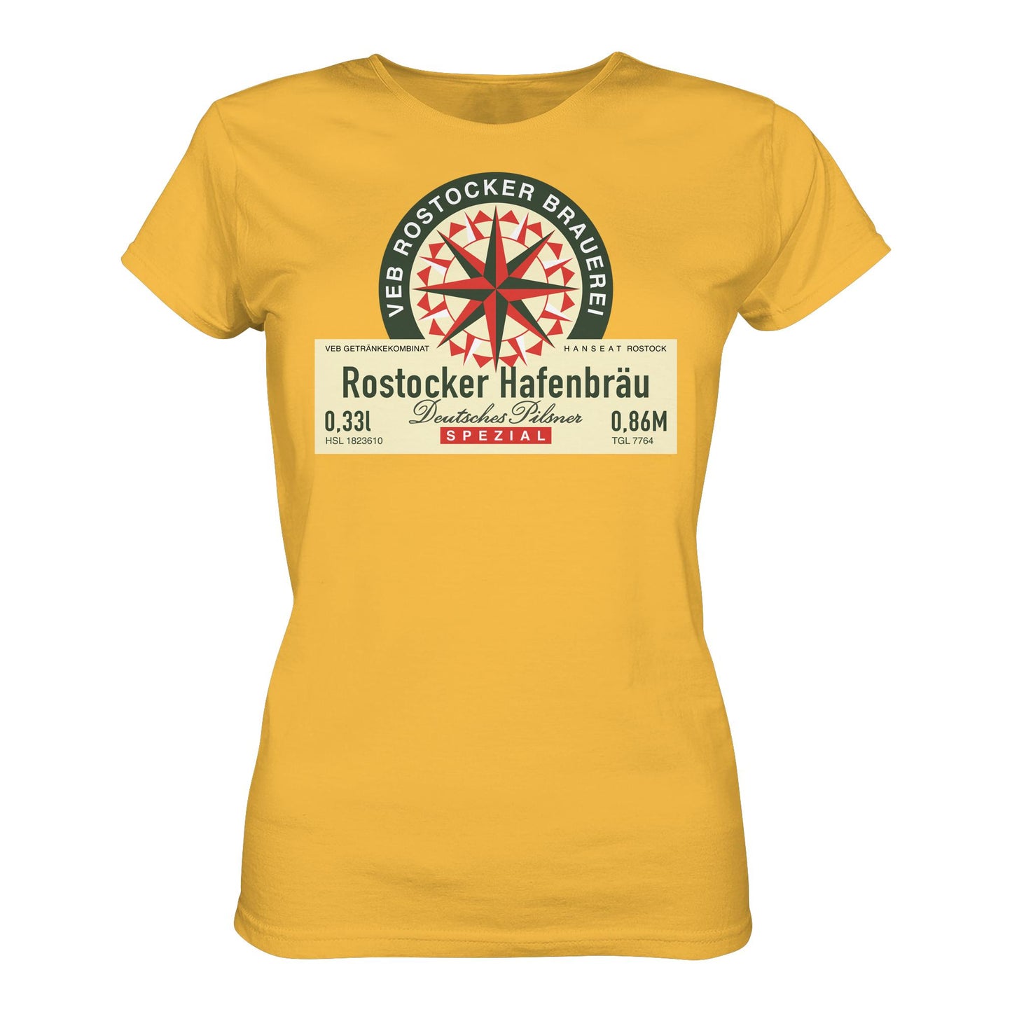 DDR Ostalgie Shirt Mädels • VEB GETRÄNKEKOMBINAT HANSEAT ROSTOCK - HAFENBRÄU