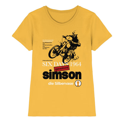 DDR Ostalgie Shirt Mädels • SIMSON GEWINNT SILBERVASE - SIX DAYS 1964