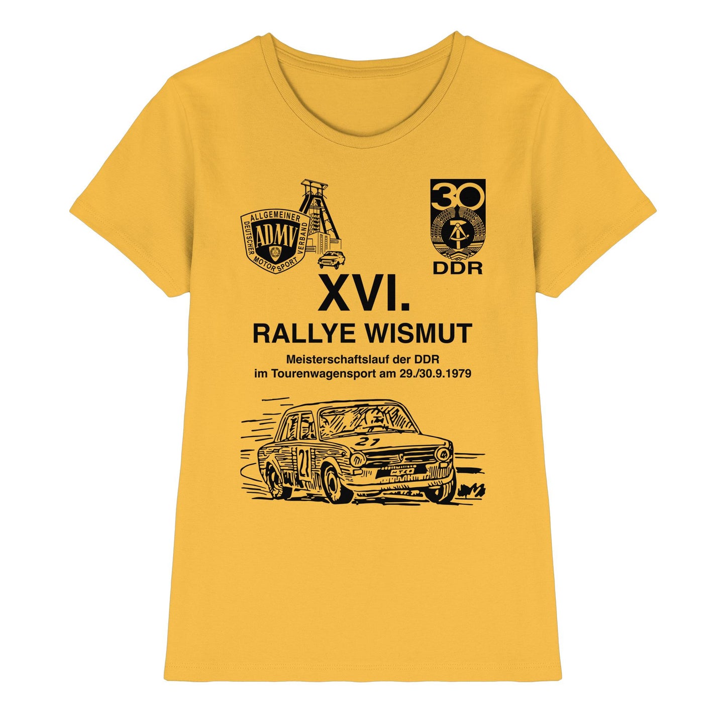 DDR Ostalgie Shirt Mädels • 16. RALLYE WISMUT, MEISTERSCHAFTSLAUF DER DDR - 1979