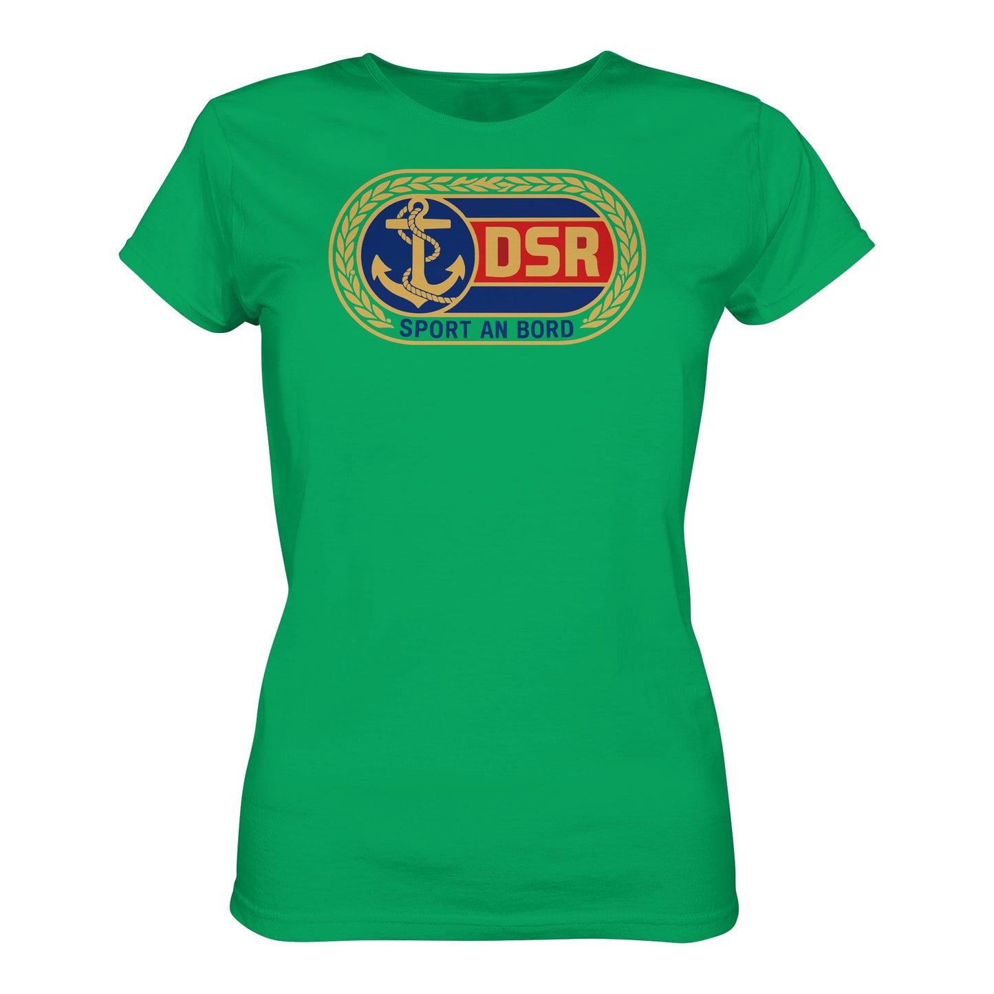 DDR Ostalgie Shirt Mädels • DSR - SPORT AN BORD (ORIGINAL ANSTECKER)