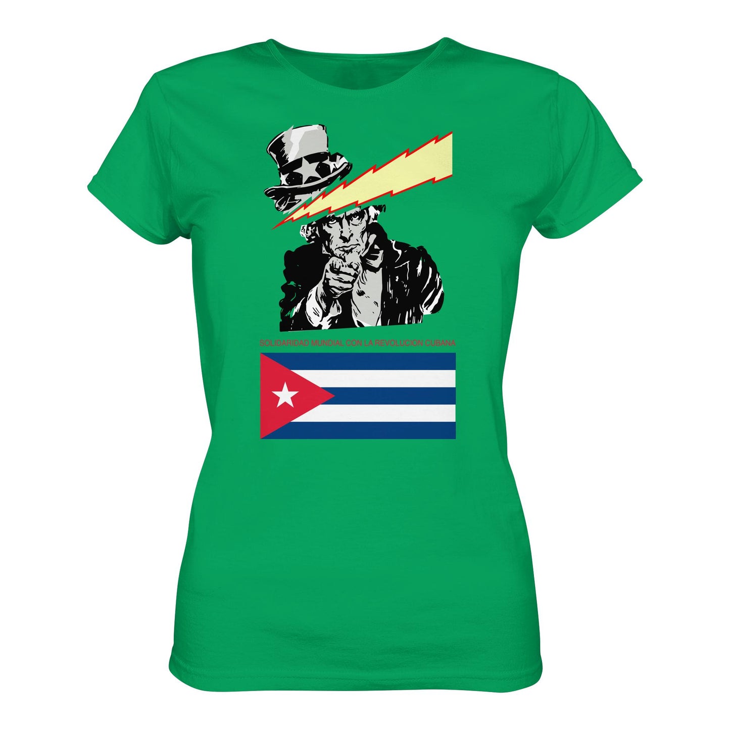 DDR Ostalgie Shirt Mädels • SOLIDARITÄT MIT DER KUBANISCHEN REVOLUTION (ORIGINAL POSTER)