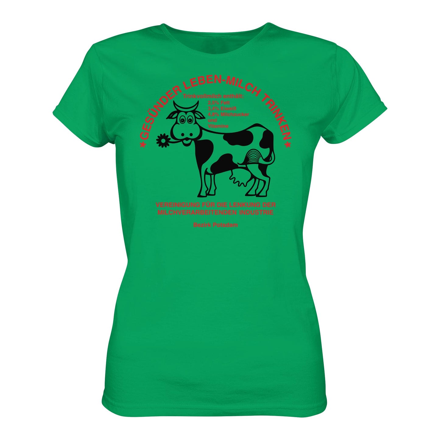 DDR Ostalgie Shirt Mädels • GESÜNDER LEBEN - MILCH TRINKEN, POTSDAM