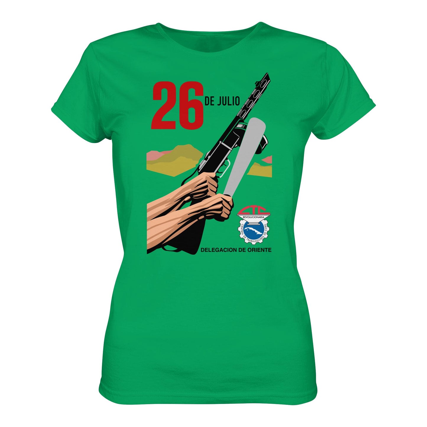 DDR Ostalgie Shirt Mädels • BEWEGUNG DES 26. JULI, KUBA (ORIGINAL POSTER)