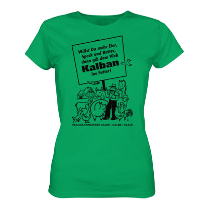 DDR Ostalgie Shirt Mädels • KALBAN, VEB GELATINEWERK CALBE - ORIGINALPLAKAT