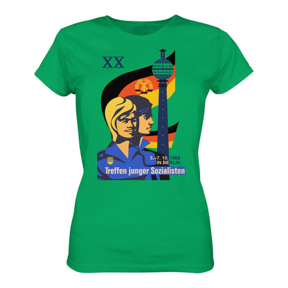 DDR Ostalgie Shirt Mädels • TREFFEN JUNGER SOZIALISTEN BERLIN 1969 (ORIGINAL PLAKAT)