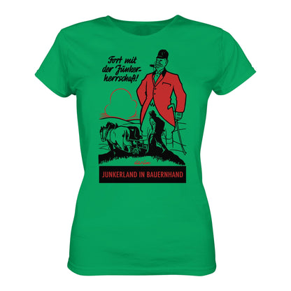 DDR Ostalgie Shirt Mädels • FORT MIT DER JUNKERHERRSCHAFT! - ORIGINALPLAKAT