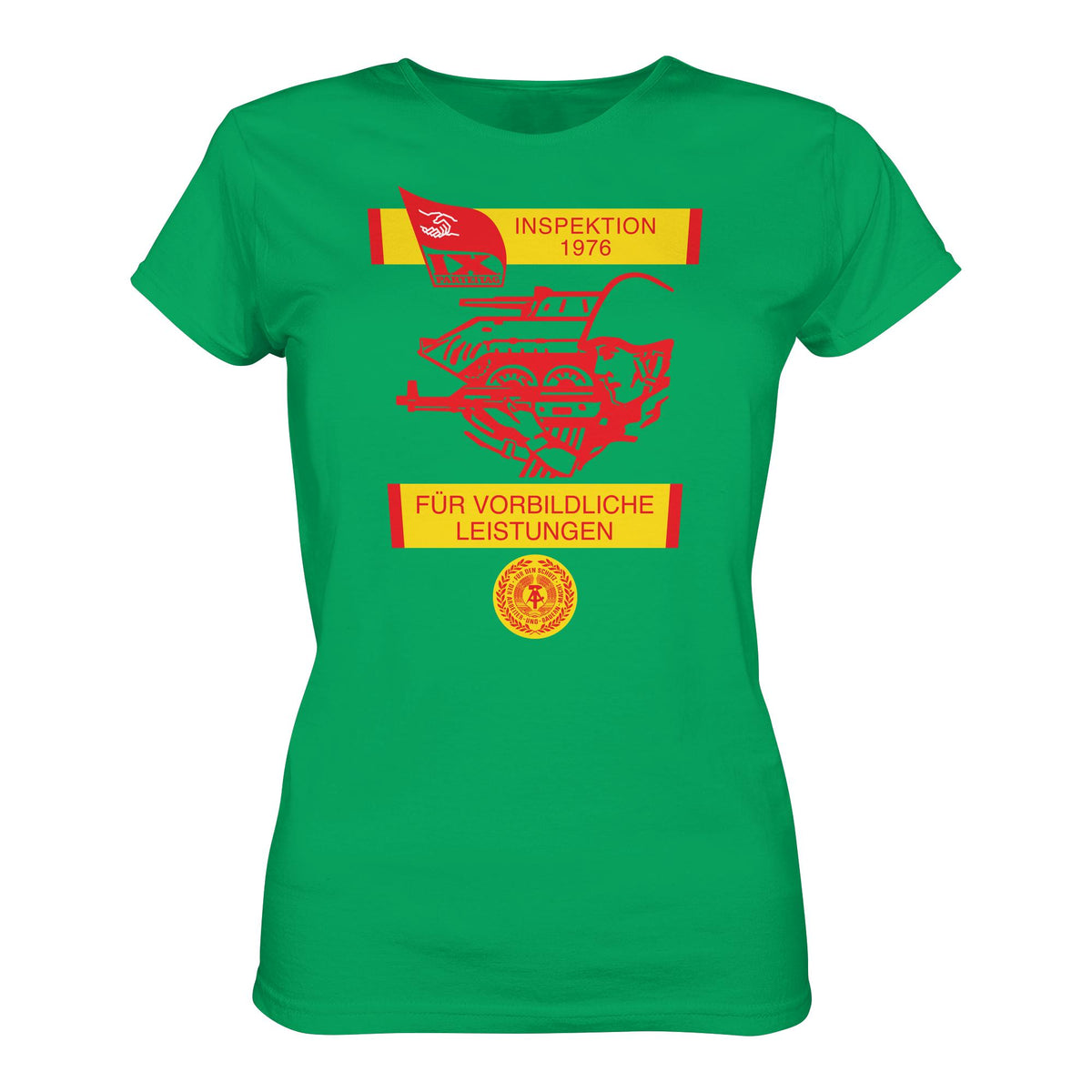 DDR Ostalgie Shirt Mädels • NVA - WIMPEL FÜR VORBILDLICHE LEISTUNGEN 1976