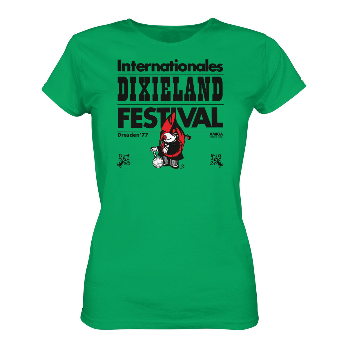 DDR Ostalgie Shirt Mädels • INTERNATIONALES DIXIELAND FESTIVAL DRESDEN 1977