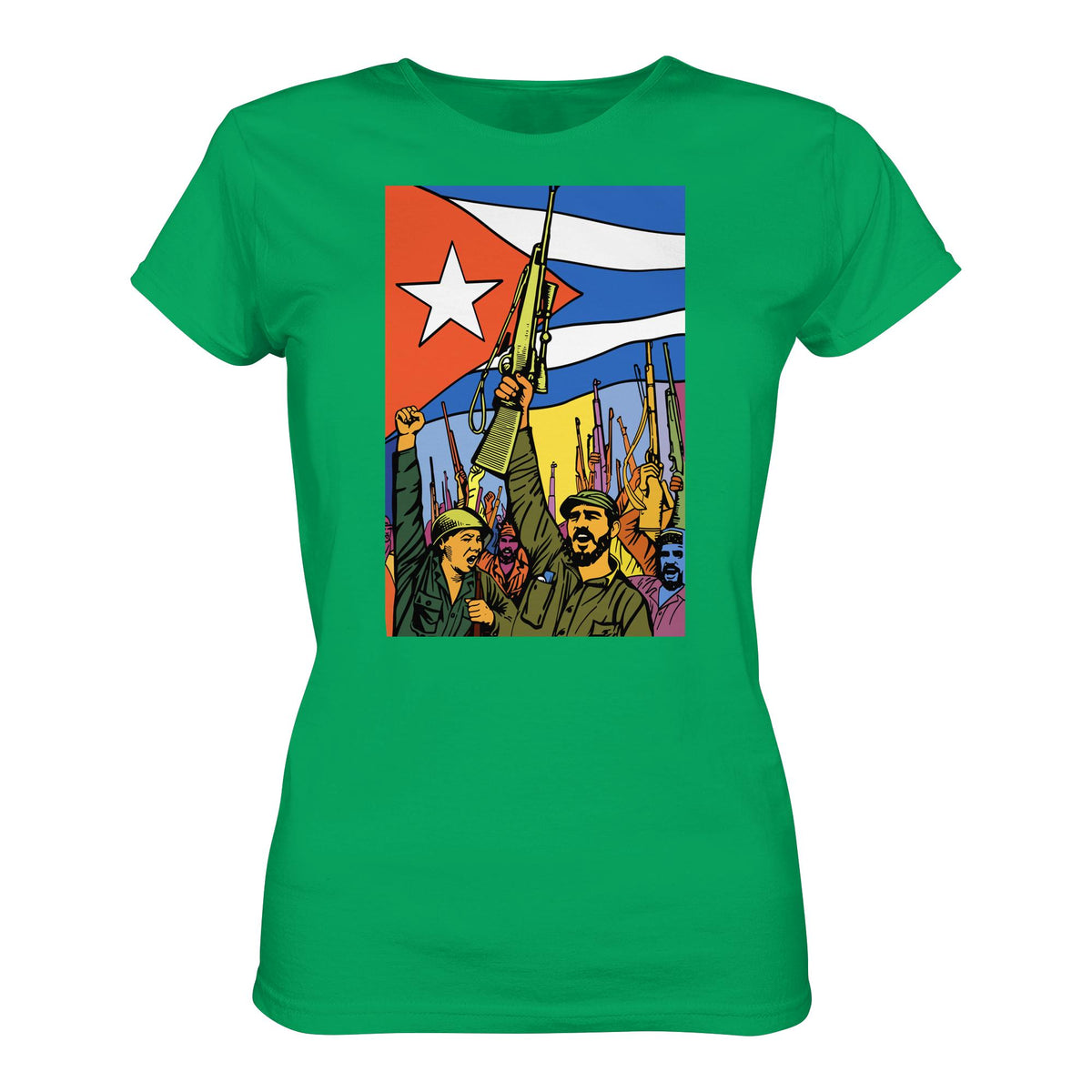 DDR Ostalgie Shirt Mädels • KUBANISCHE REVOLUTION (ORIGINAL POSTER)