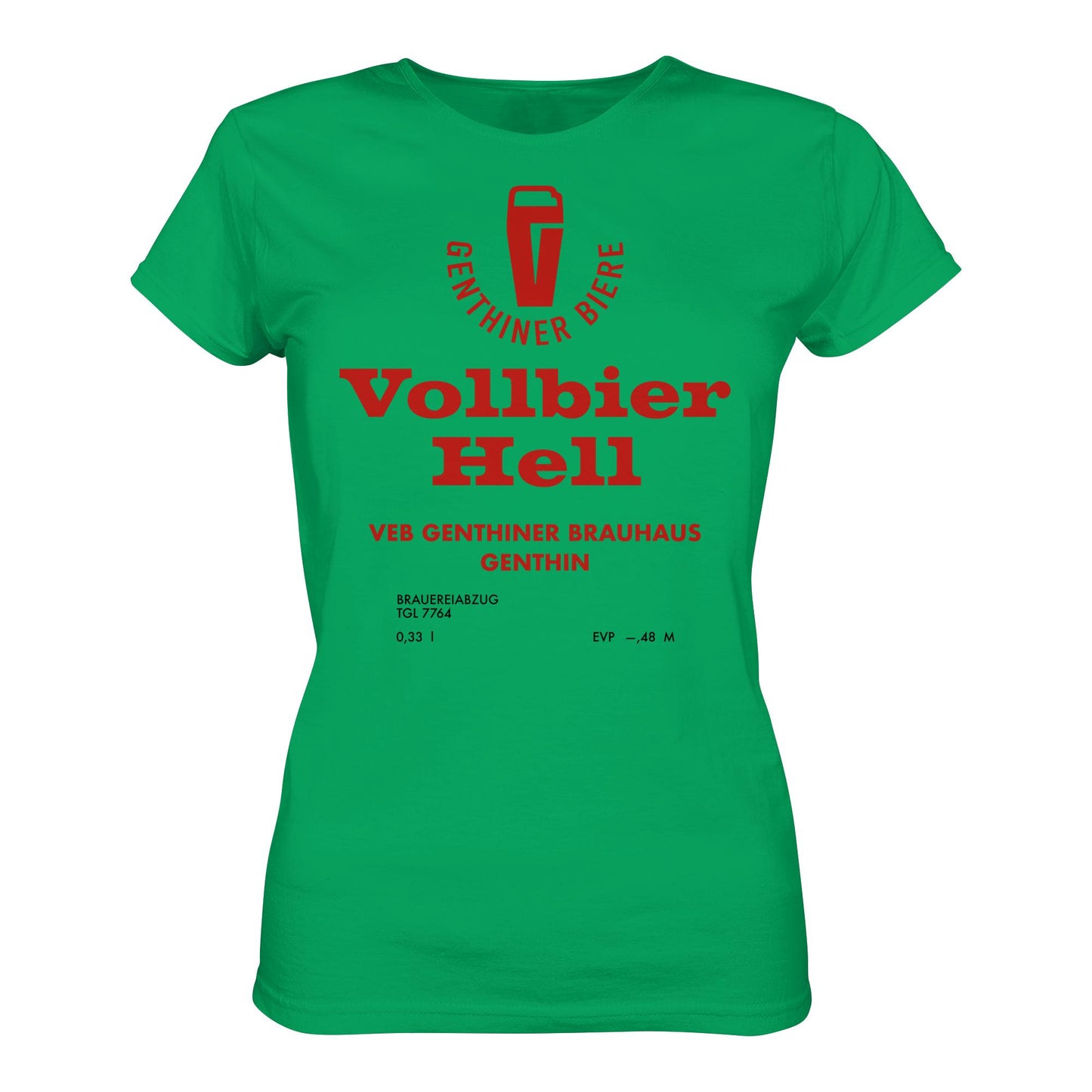 DDR Ostalgie Shirt Mädels • VEB GENTHINER BRAUHAUS