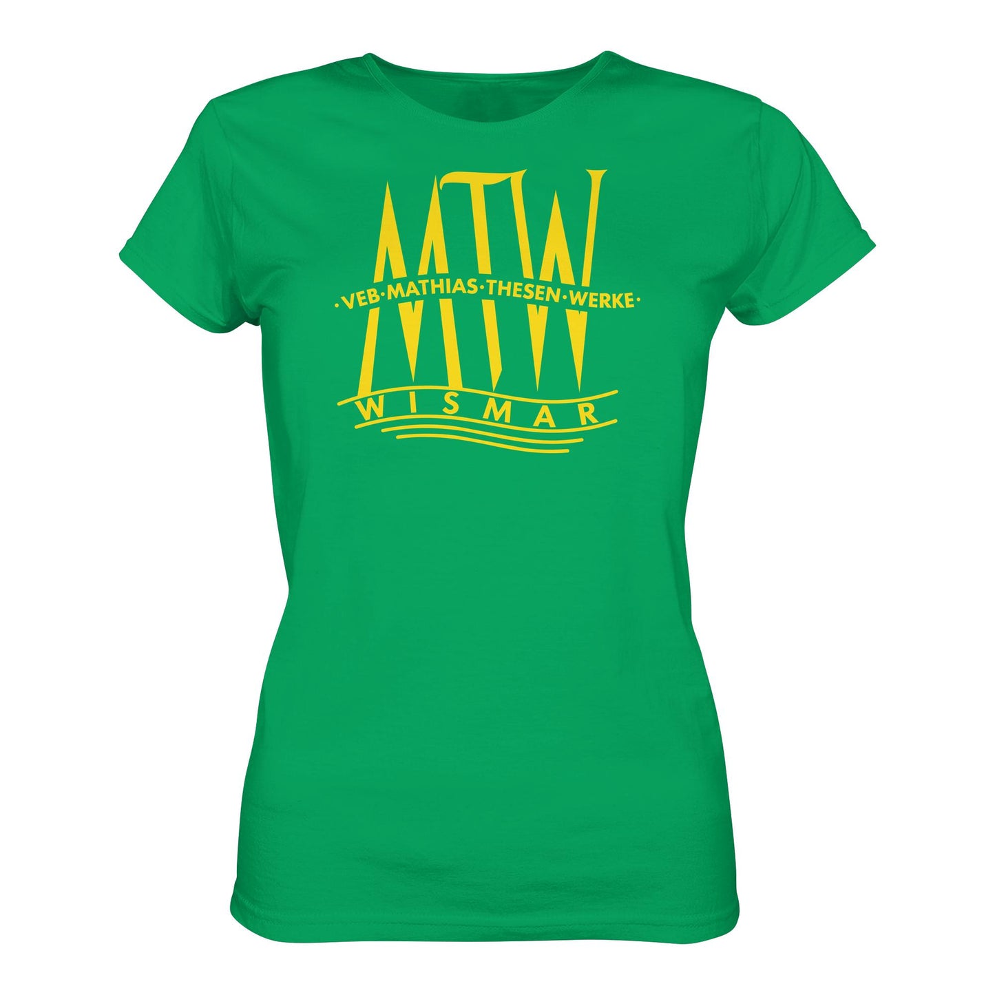 DDR Ostalgie Shirt Mädels • MATHIAS-THESEN-WERKE WISMAR (LOGO 1946)