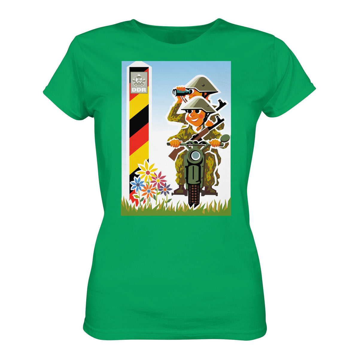 DDR Ostalgie Shirt Mädels • NVA-GRENZTRUPPEN (ORIGINAL-PLAKAT)