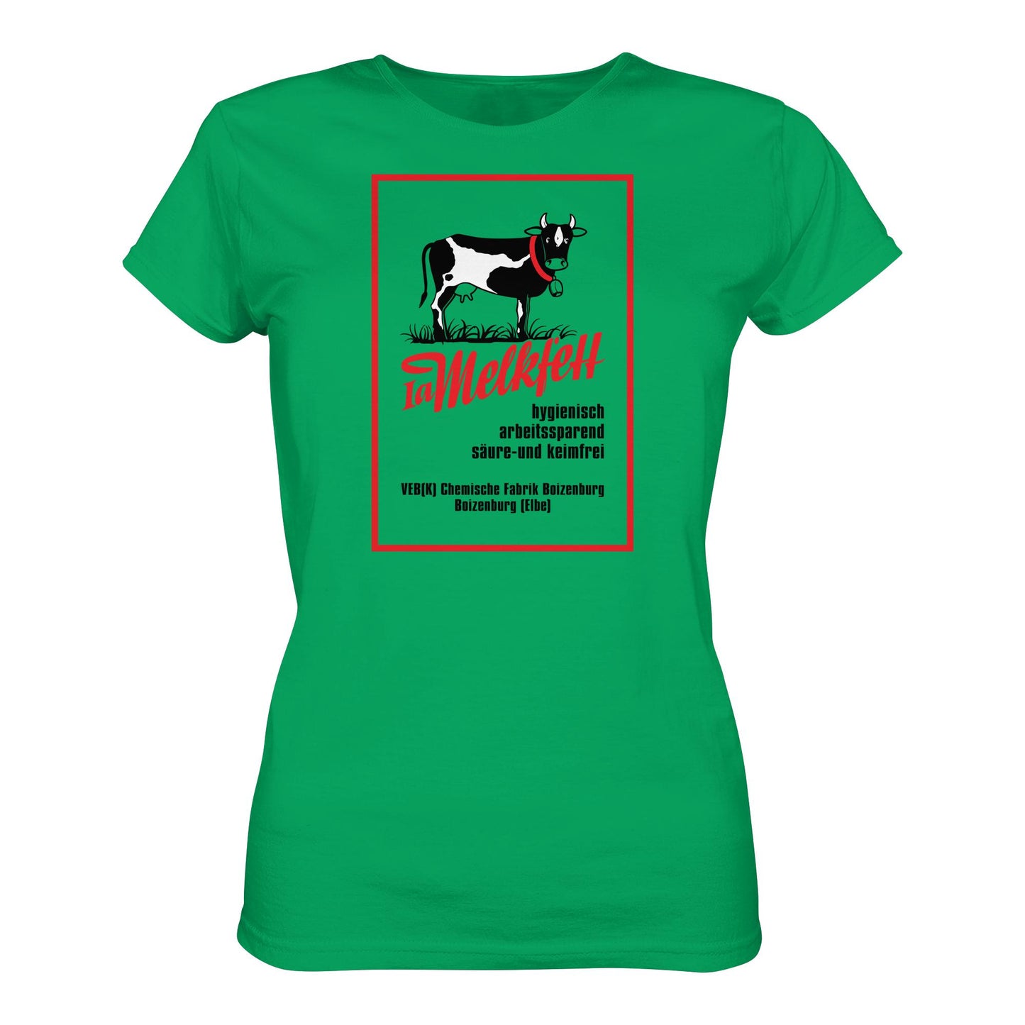 DDR Ostalgie Shirt Mädels • 1A MELKFETT - VEB BOIZENBURG