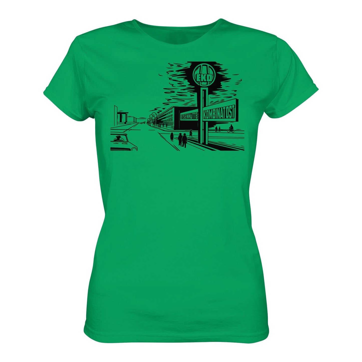 DDR Ostalgie Shirt Mädels • EISENHÜTTENKOMBINAT OST (EKO) - ORIGINAL POSTSTEMPEL