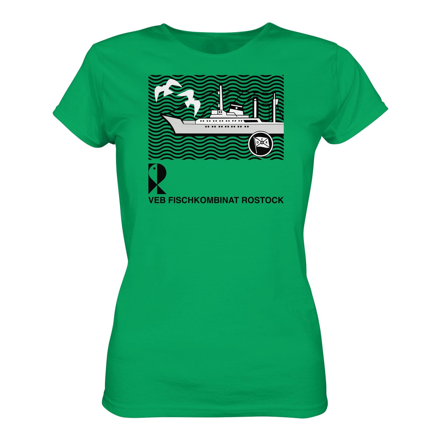 DDR Ostalgie Shirt Mädels • VEB FISCHKOMBINAT ROSTOCK