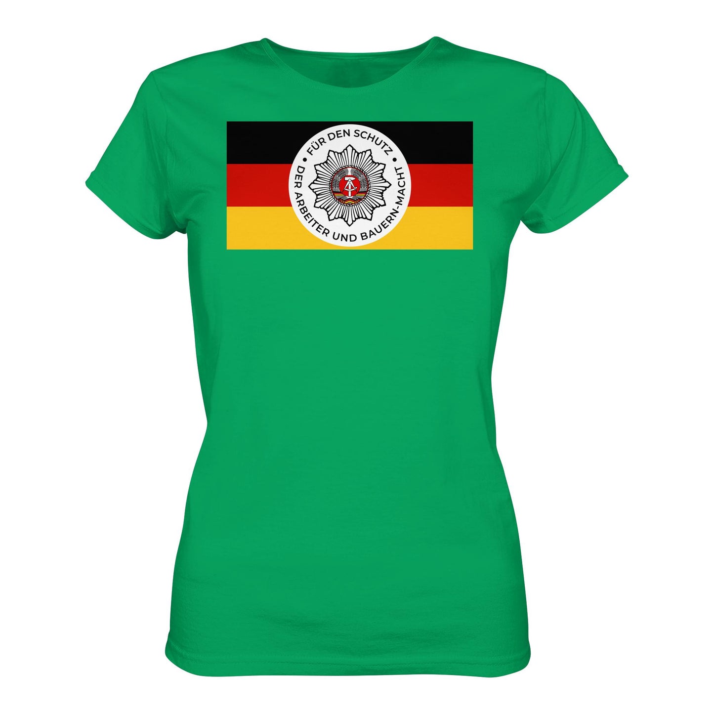 DDR Ostalgie Shirt Mädels • NVA - FÜR DEN SCHUTZ DER ARBEITER- UND BAUERNMACHT (ORIGINAL BANDEROLE)