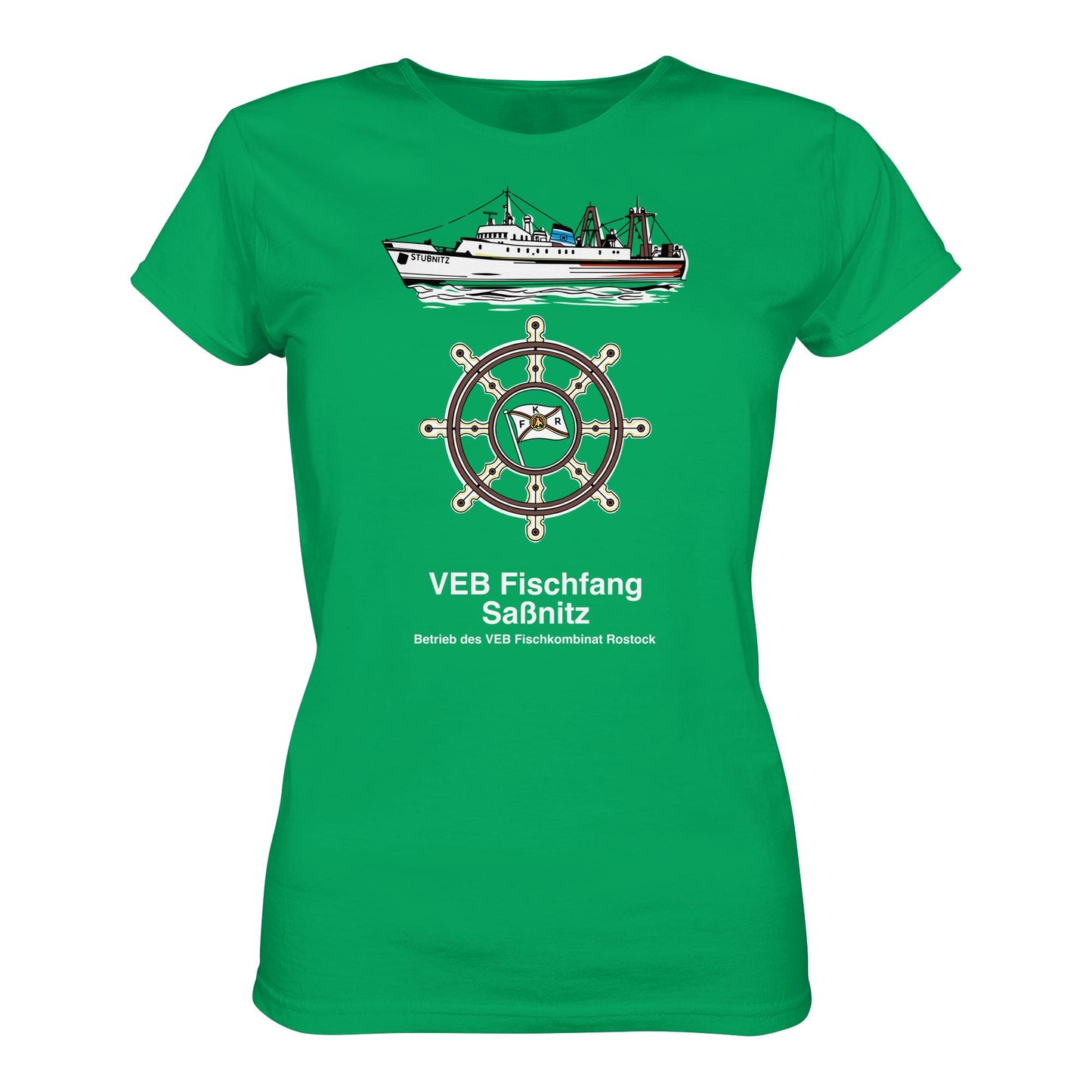 DDR Ostalgie Shirt Mädels • VEB FISCHFANG SASSNITZ - Ladies Premium Shirt