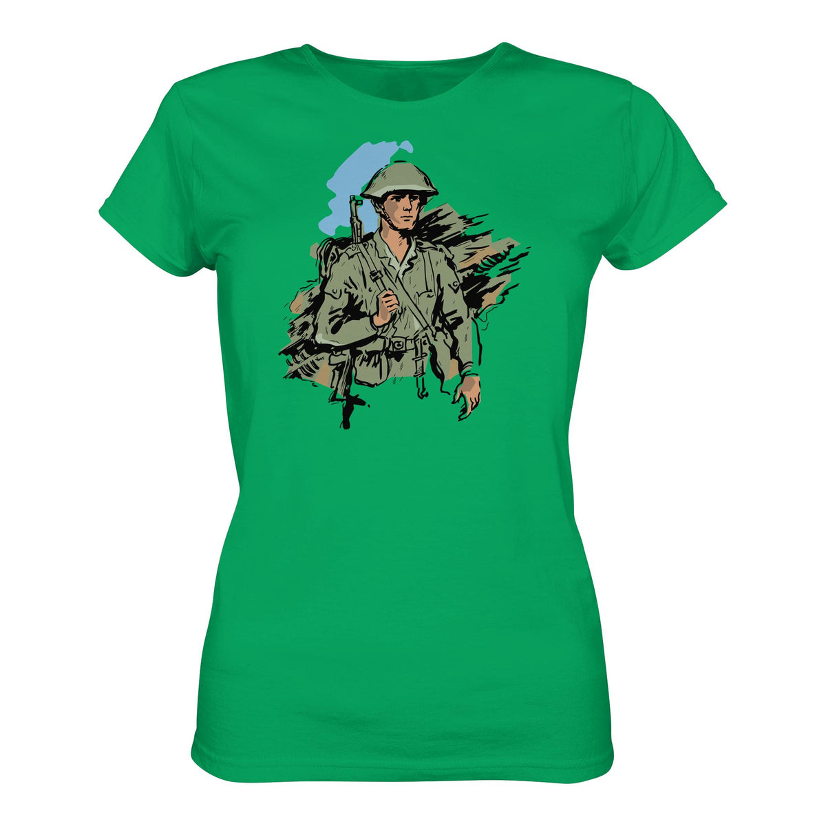 DDR Ostalgie Shirt Mädels • NVA-SOLDAT (ORIGINAL-ILLUSTRATION)