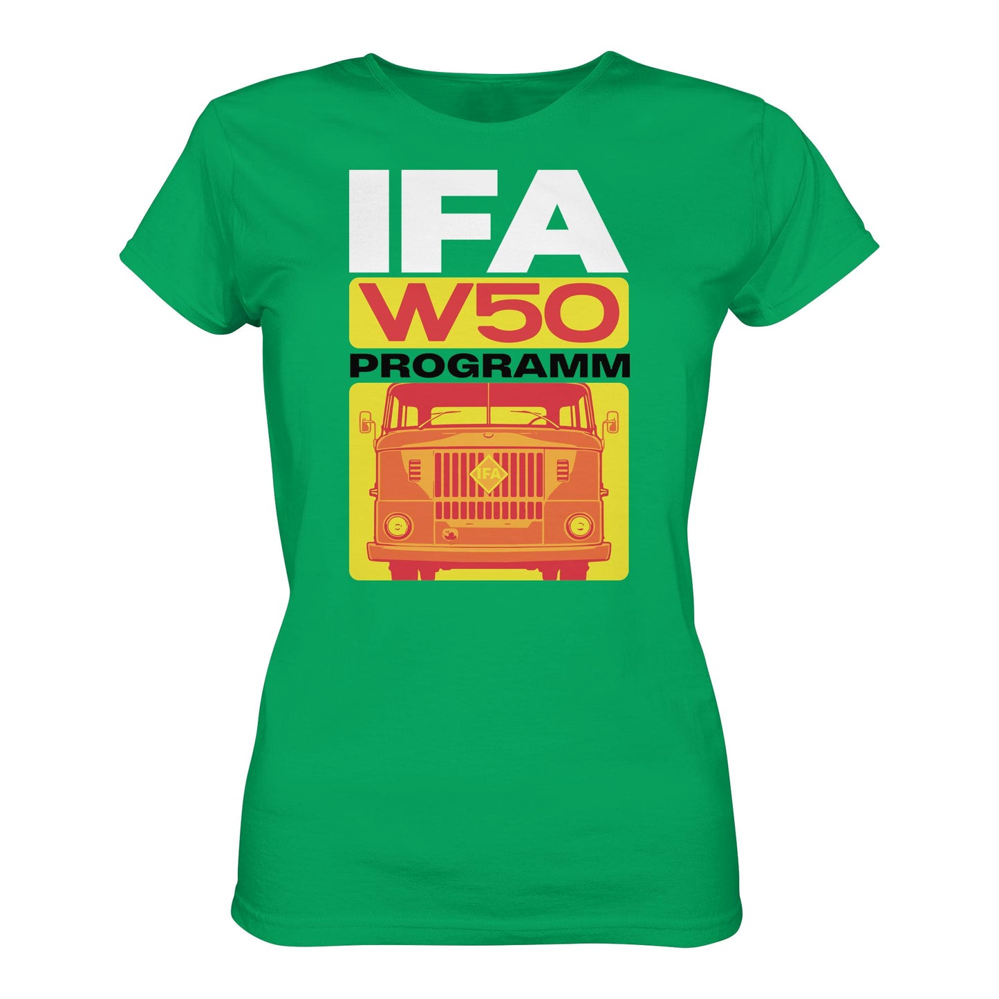 DDR Ostalgie Shirt Mädels • IFA W50 PROGRAMM (ORIGINAL COVER BROSCHÜRE)