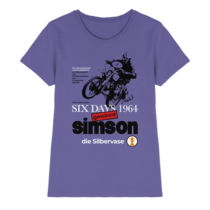DDR Ostalgie Shirt Mädels • SIMSON GEWINNT SILBERVASE - SIX DAYS 1964