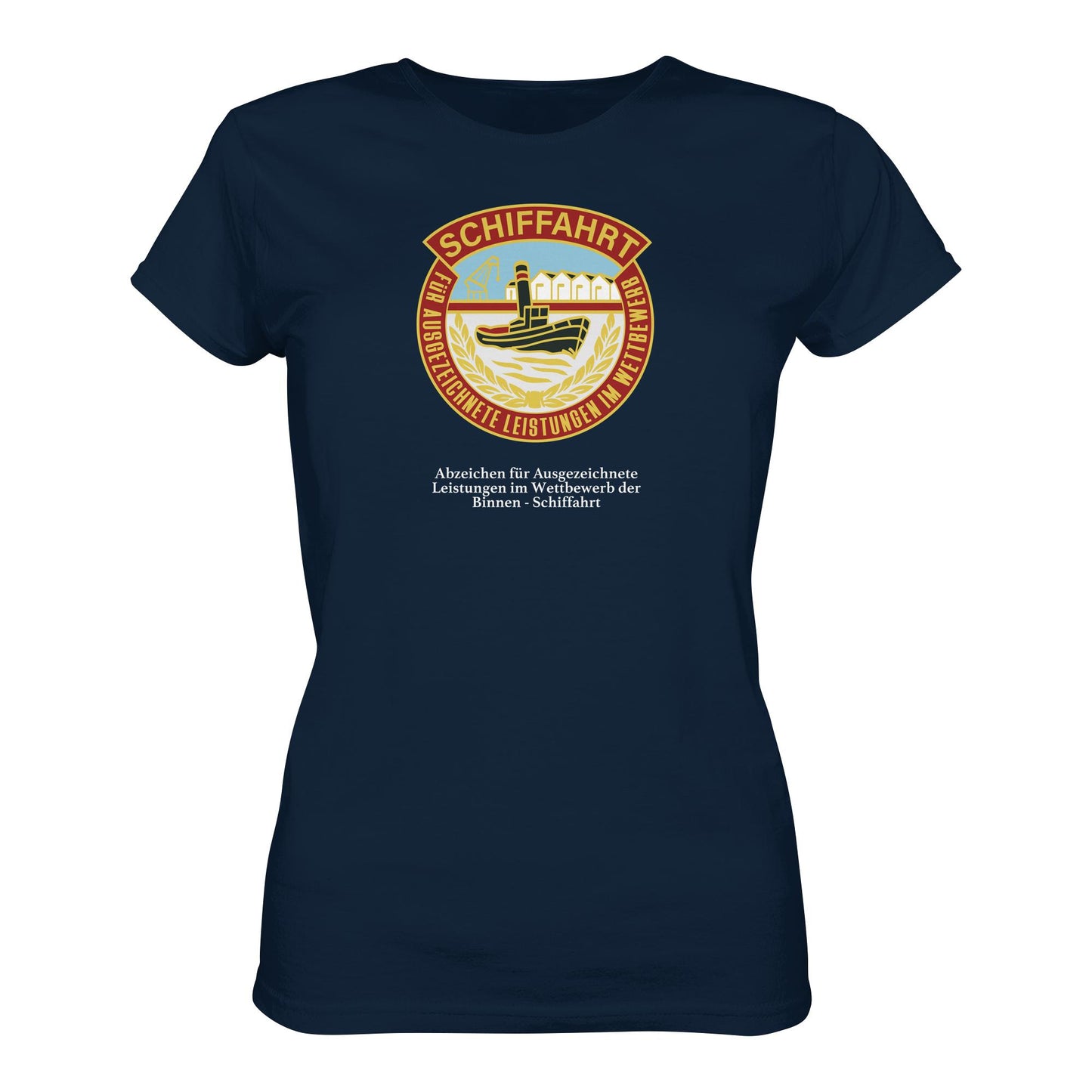 DDR Ostalgie Shirt Mädels • BINNEN-SCHIFFAHRT - ABZEICHEN FÜR AUSGEZEICHNETE LEISTUNGEN