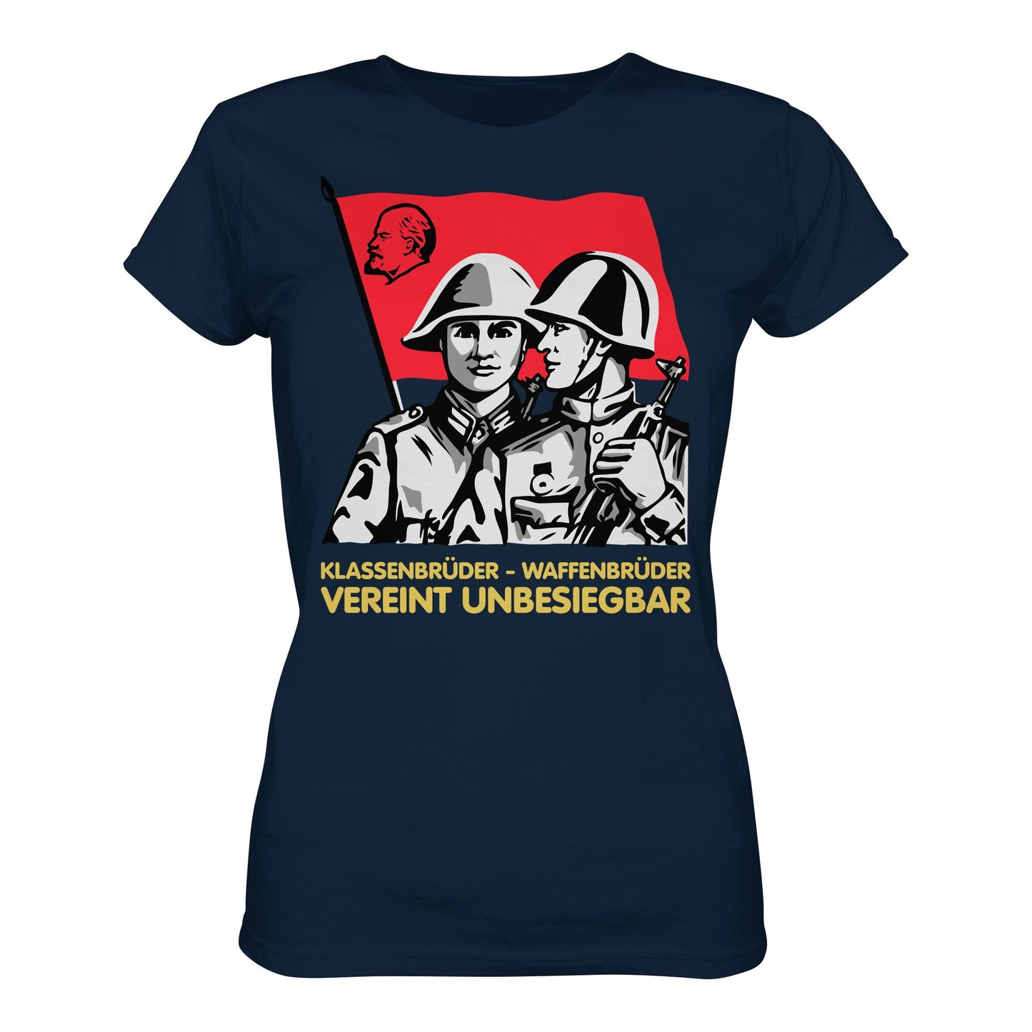 DDR Ostalgie Shirt Mädels • KLASSENBRÜDER WAFFENBRÜDER - VEREINT UNBESIEGBAR (NVA)