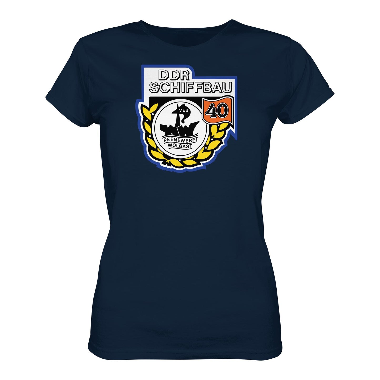 DDR Ostalgie Shirt Mädels • VEB PEENEWERFT WOLGAST, DDR SCHIFFBAU