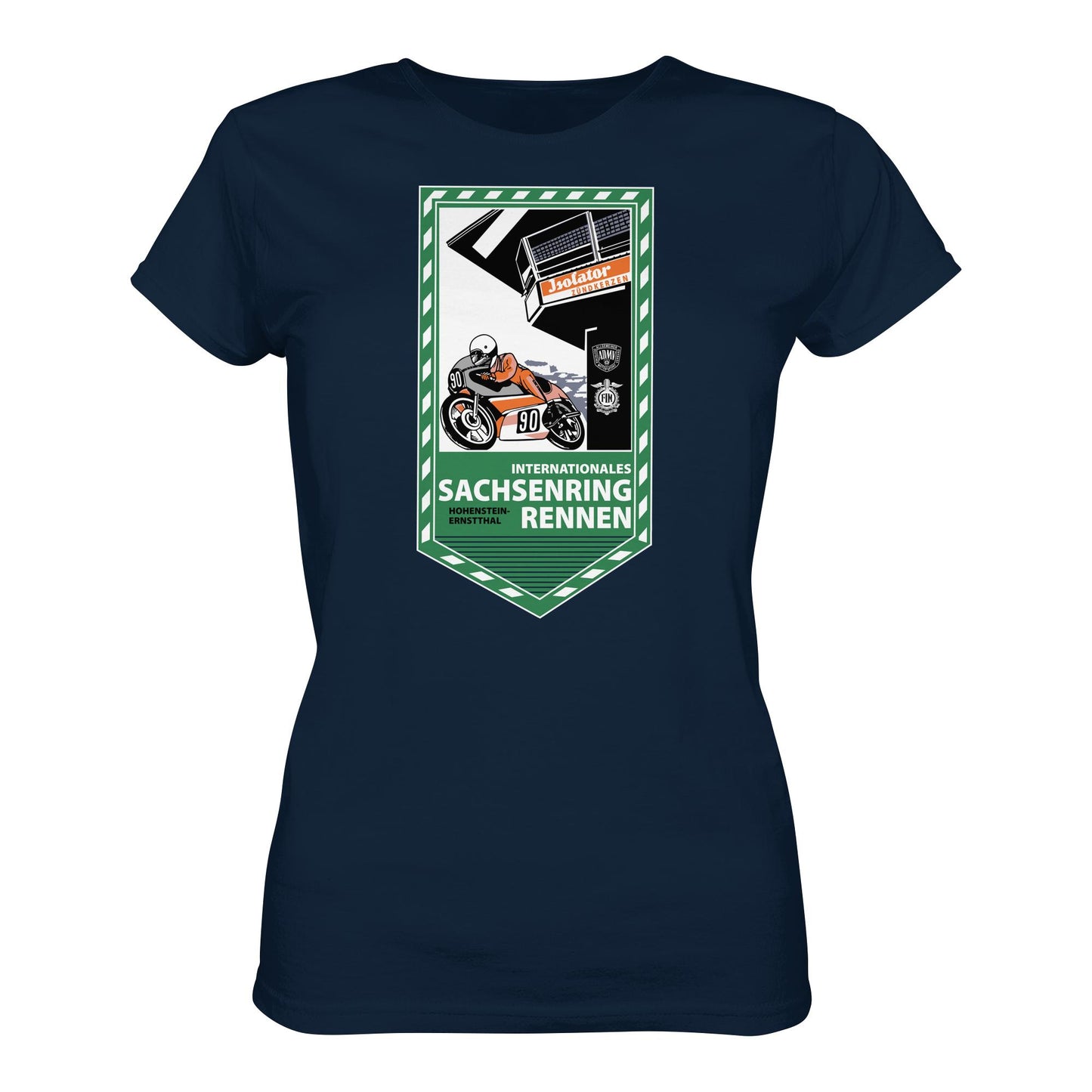 DDR Ostalgie Shirt Mädels • SACHSENRING-RENNEN ZWICKAU 1990 (ORIGINAL-WIMPEL)