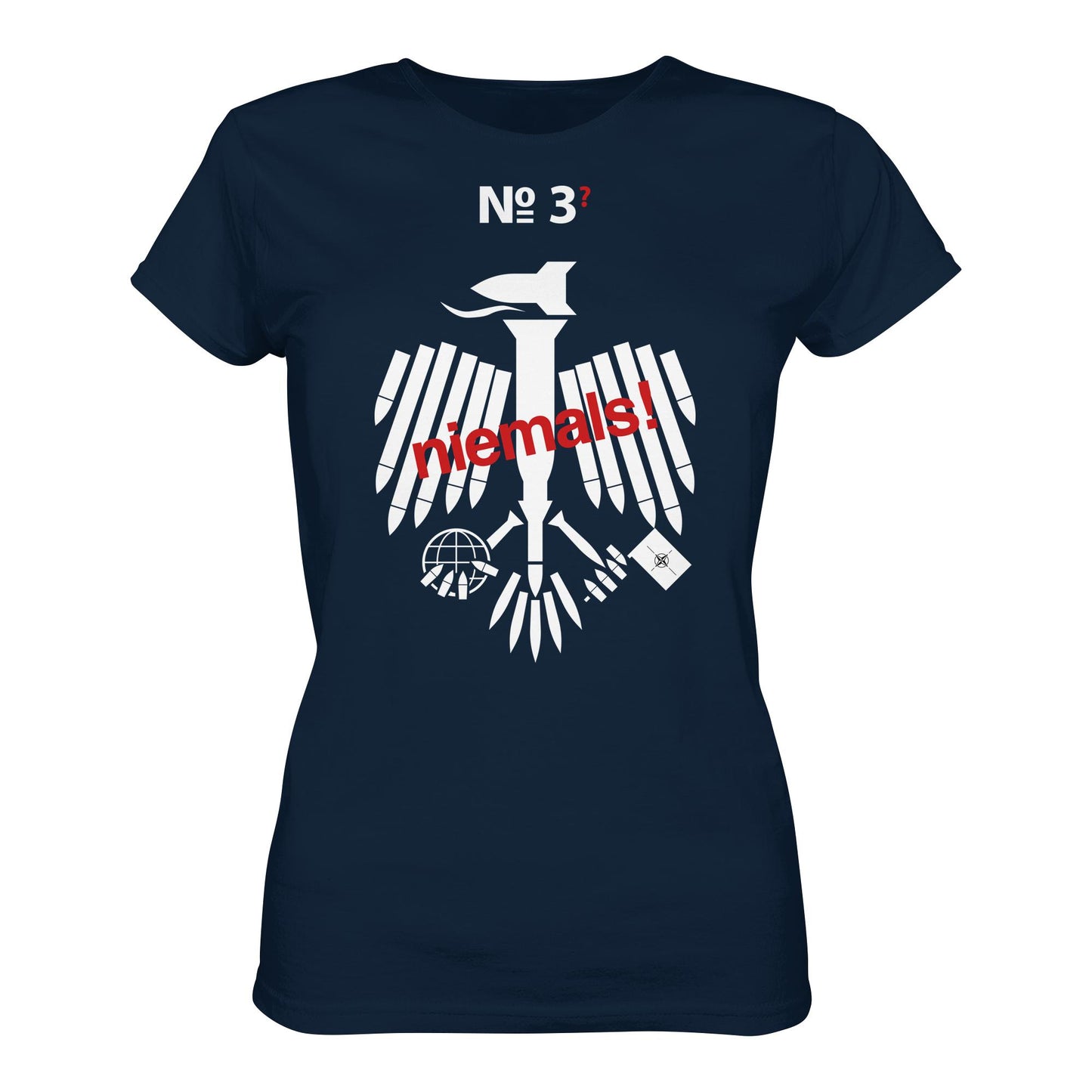DDR Ostalgie Shirt Mädels • 3. WELTKRIEG NIEMALS! ANTI-NATO (ORIGINAL POSTER)