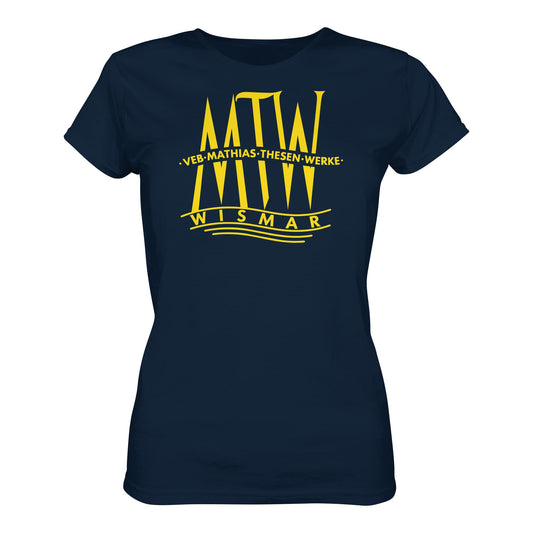 DDR Ostalgie Shirt Mädels • MATHIAS-THESEN-WERKE WISMAR (LOGO 1946)