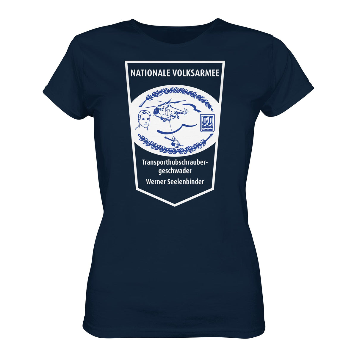 DDR Ostalgie Shirt Mädels • NVA - TRANSPORTHUBSCHRAUBERGESCHWADER WERNER SEELENBINDER