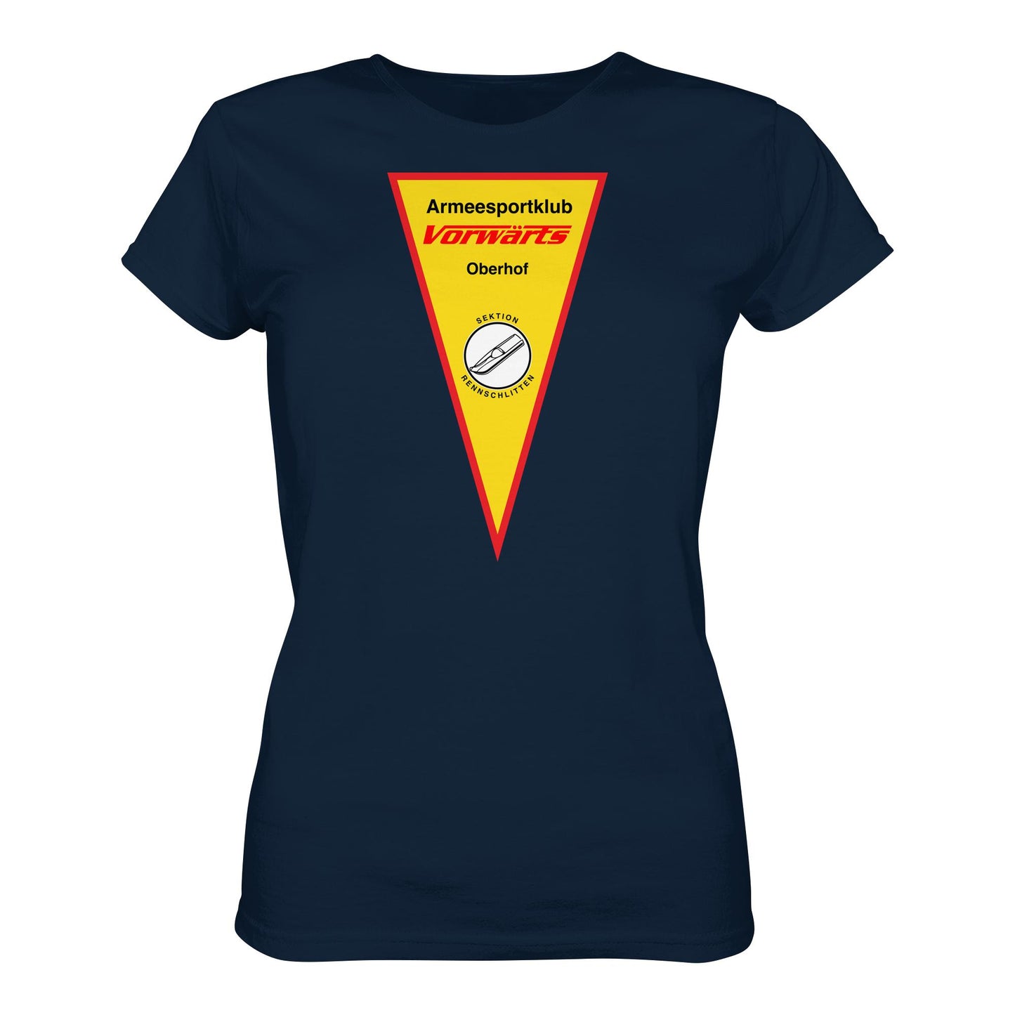 DDR Ostalgie Shirt Mädels • ARMEESPORTKLUB VORWÄRTS OBERHOF - RENNSCHLITTEN
