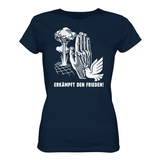DDR Ostalgie Shirt Mädels • ERKÄMPFT DEN FRIEDEN! (ORIGINAL-PLAKAT)