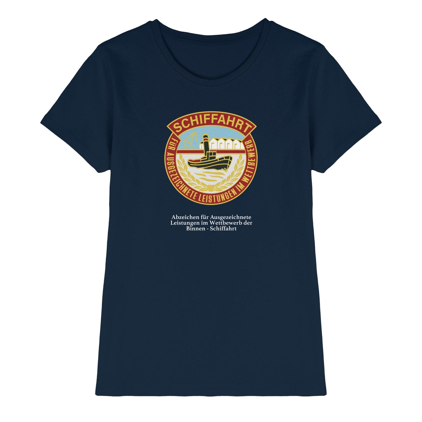 DDR Ostalgie Shirt Mädels • BINNEN-SCHIFFAHRT - ABZEICHEN FÜR AUSGEZEICHNETE LEISTUNGEN