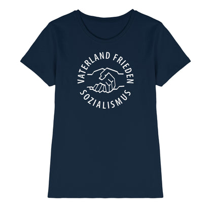 DDR Ostalgie Shirt Mädels • VATERLAND FRIEDEN SOZIALISMUS (DDR LOGO)